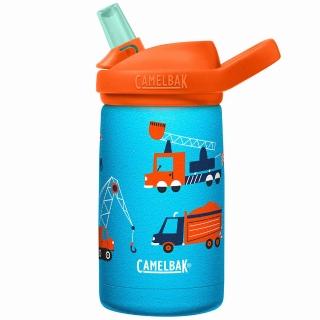 【CAMELBAK】350ml eddy+兒童吸管不鏽鋼保溫瓶/保冰-工程推土車(保溫瓶/水瓶/保溫水壺/CB2752402035)