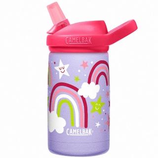 【CAMELBAK】350ml eddy+兒童吸管不鏽鋼保溫瓶/保冰-星星彩虹(保溫瓶/水瓶/保溫水壺/CB2752502035)