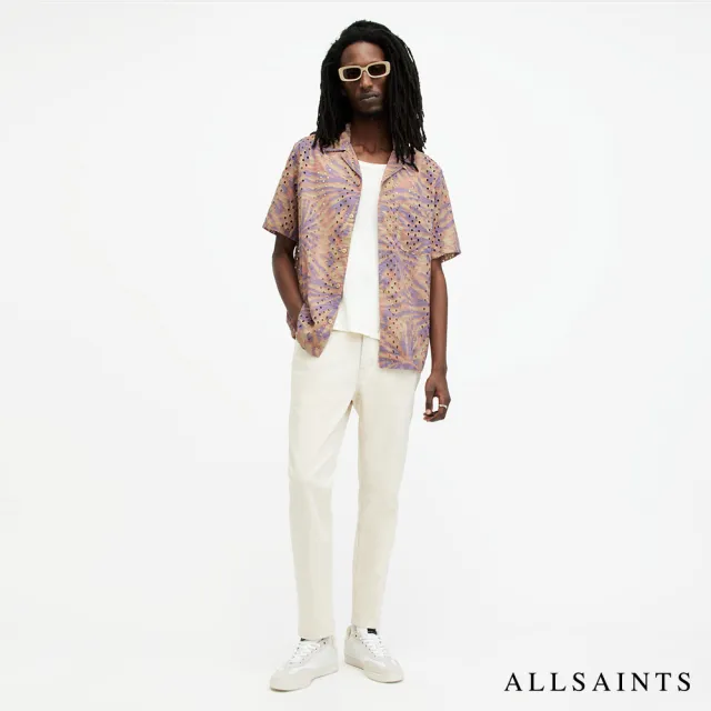 【ALLSAINTS】YUCCA 刺繡夏威夷印花襯衫 MS502Z(舒適版型)