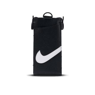 【NIKE 耐吉】PREMIUM 黑色 皮革 運動 休閒 手機斜揹包 N1010036091OS