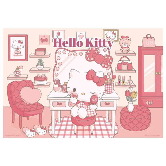 HUNDRED PICTURES 百耘圖 Hello Kitty-房間系列-優雅美妝間拼圖300片(三麗鷗)