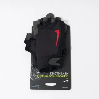 【NIKE 耐吉】ULTIMATE FITNES 男款 黑橘色 終極健身手套 重量訓練 半指手套 NLGC207-4XL