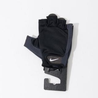 【NIKE 耐吉】ESSENTIAL FITNES 男款 黑白色 訓練手套 重量訓練 健身 半指手套 NLGC505-7XL