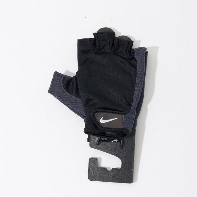 【NIKE 耐吉】ESSENTIAL FITNES 男款 黑白色 訓練手套 重量訓練 健身 半指手套 NLGC505-7XL
