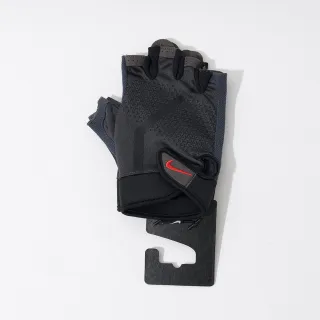 【NIKE 耐吉】Extreme Fitness 男款 黑色 健力 手套 重訓 健身 自行車 半指手套 NLGC493-7LG