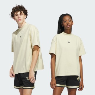 【adidas 愛迪達】運動服 上衣 短袖 T恤 男上衣 女上衣 MOCK T-SHIRT(IN4214)