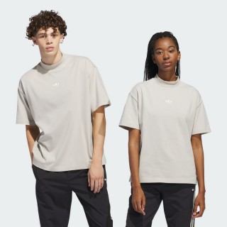 【adidas 愛迪達】運動服 上衣 短袖 T恤 男上衣 女上衣 MOCK T-SHIRT(IR6381)