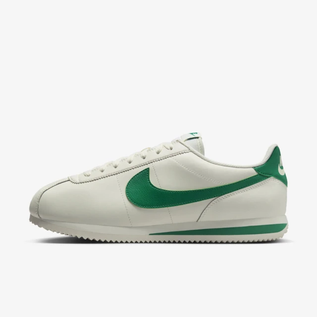 NIKE 耐吉 Cortez 男 休閒鞋 運動 經典 復古 阿甘鞋 奶油中底 皮革 穿搭 米白 綠(DM4044-104)