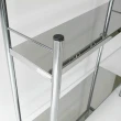 【A＆i】日本製多功能開放式三層帶籃廚房收納架40cm(窄版身形設計)
