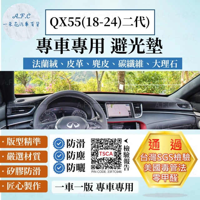 一朵花汽車百貨 INFINITI 英菲尼迪 QX55 18-24 二代法蘭絨 麂皮 碳纖維皮革 超纖皮革 大理石皮革 避光墊