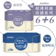 【Finetech 釩泰】6+6 超薄抑菌涼感衛生棉、護墊 6+6包(15.5cm/18cm/19cm/24.5cm/29cm/34cm/42cm)