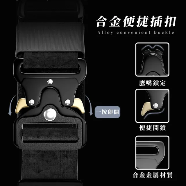 【耐磨牢固】舒適防暴衝中大型狗狗戰術項圈(遛狗 戶外牽引 頸圈 頸鍊 頭套 犬 配件 寵物用品)