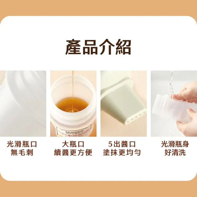 【優雅淋醬】日式帶蓋五孔刻度擠醬瓶(沙拉醬 控油瓶 蜂蜜 醬油 調味瓶 分裝瓶 美乃滋 油醋 料理 油膏 鬆餅)