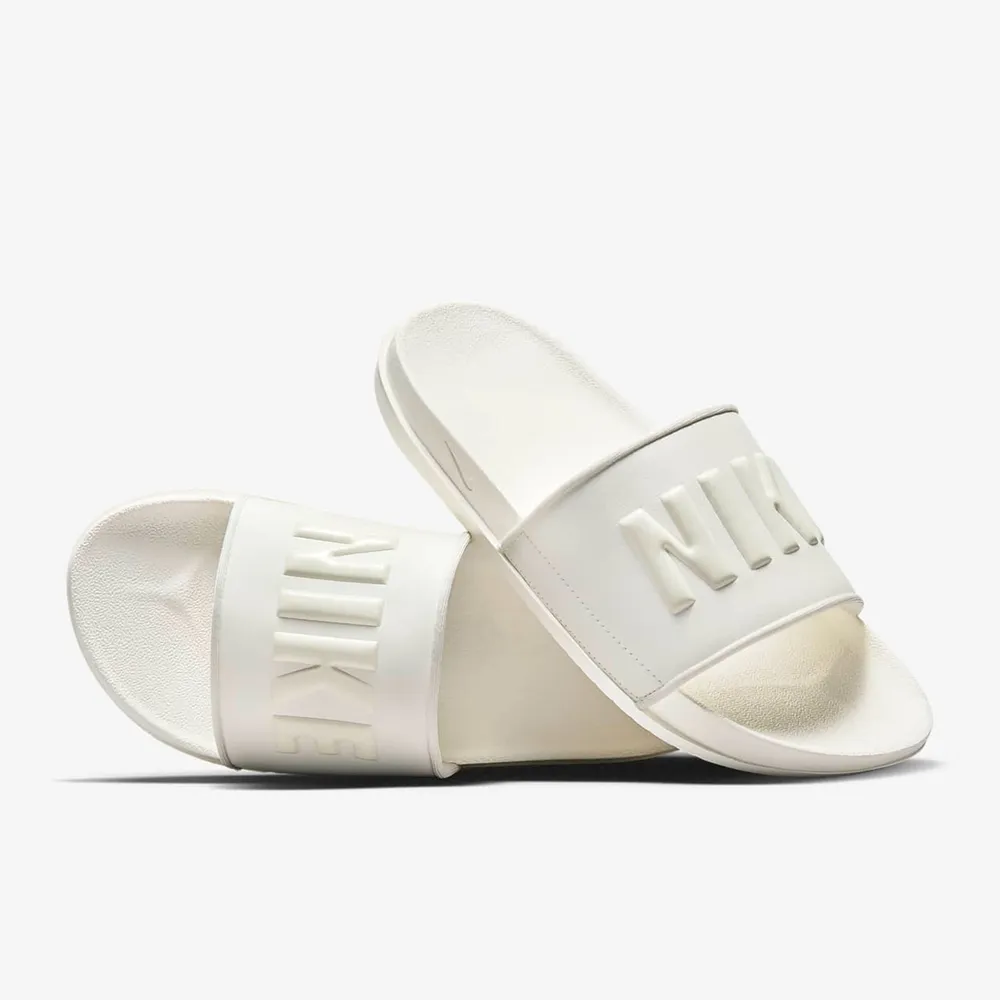 【NIKE 耐吉】拖鞋 涼鞋 運動 休閒 女鞋 男鞋 WMNS NIKE OFFCOURT SLIDE 白色(BQ4632111)