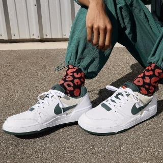 【NIKE 耐吉】運動鞋 休閒鞋 男鞋 女鞋 NIKE FULL FORCE LO COB 白 綠 低筒(HF1739100)
