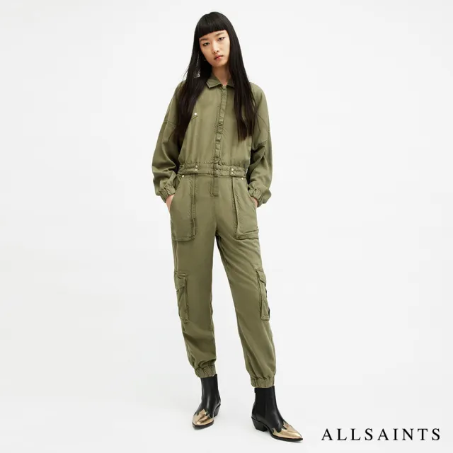 【ALLSAINTS】FRIEDA 俐落軍裝連身長褲 W048TA(舒適版型)