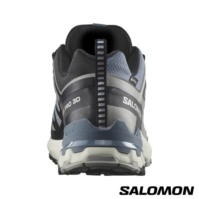 【salomon官方直營】男 XA PRO 3D V9 Goretex 健野鞋 寬楦(黑/灰/灰)