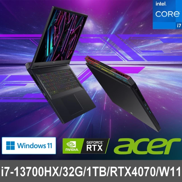 Acer 宏碁 全新拆封品★18吋i7 RTX電競筆電(Pr
