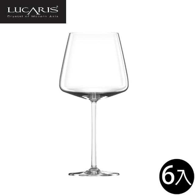 【LUCARIS】無鉛水晶勃根地紅酒杯 800ml 6入組 Muse系列(紅酒杯 勃根地 大紅酒杯 無鉛水晶玻璃)