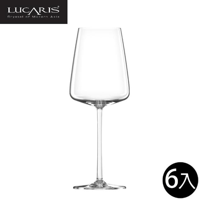 【LUCARIS】無鉛水晶卡本內紅酒杯 545ml 6入組 Muse系列(紅酒杯 紅白酒杯 無鉛水晶玻璃)