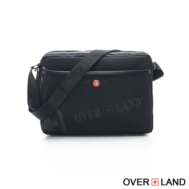 【OverLand】美式十字軍 - LOGO浮印拉鍊側背包(3141)