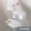【茉家】霧面半透明桌面上掀蓋式儲物盒(加高款1入)