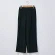 【H2O】假雙褲頭縫釦直筒褲(#4678009 直筒褲 藍綠色/黑色/粉卡色)