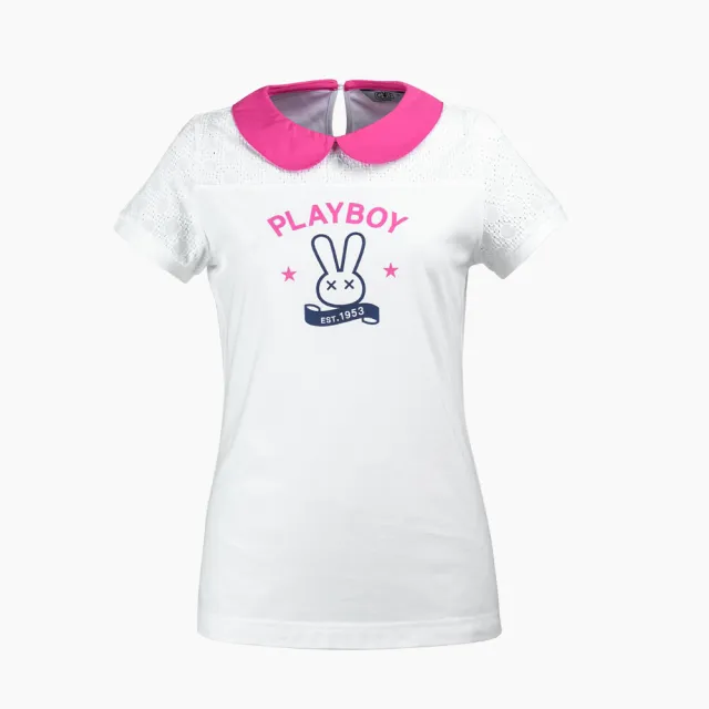 【PLAYBOY GOLF】女款經典百搭高爾夫短袖POLO衫-多款(GOLF/高爾夫球衫)