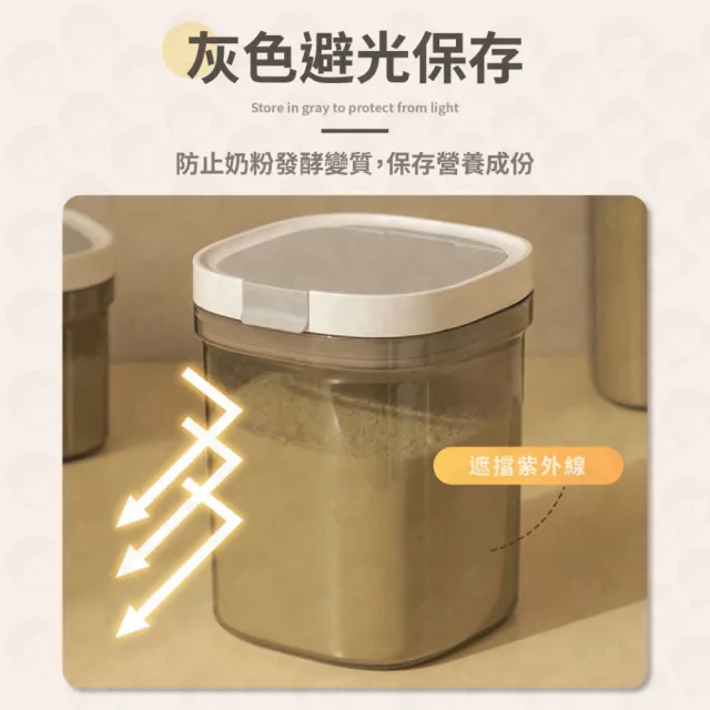 【歐妮小舖】磁吸奶粉分裝盒 1800ml(奶粉分裝盒 保鮮盒 密封罐 奶粉密封罐 密封 儲物罐 保鮮罐)