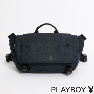 【PLAYBOY】單肩揹包 Play系列(藍色)