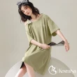 【Kosmiya】1件 多款任選 帶胸墊 純棉 莫代爾 睡裙 睡衣套裝/女睡衣/居家服/連身洋裝/洋裝(均碼/加大碼)