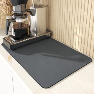 【德利生活】日系簡約檯面瀝水墊20x30cm(廚房瀝水墊 水槽墊 防滑墊 吸水墊 洗碗墊 廚房整理)