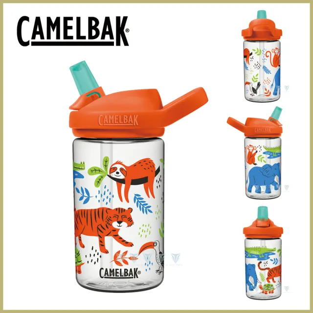 【CAMELBAK】400ml eddy+ 兒童吸管運動水瓶(公司貨/多喝水/兒童水壺/防塵蓋)