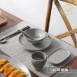 【Royal Duke】亞乳灰陶瓷系列-10吋拉麵碗(麵碗 無菜單料理 日式拉麵碗 湯麵碗 三角碗 餐具)