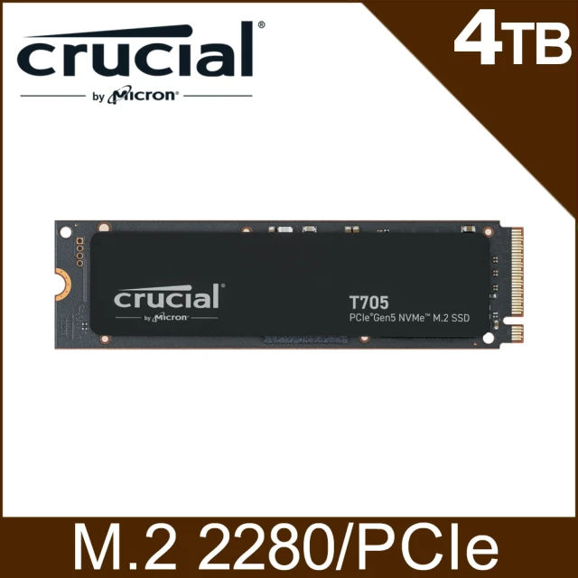 Crucial 美光 T705 4TB Gen5 M.2 SSD固態硬碟