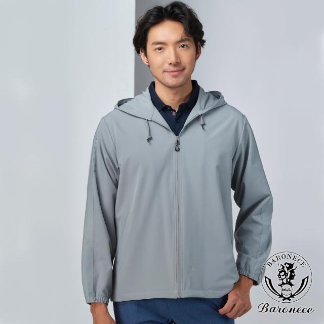 【BARONECE 百諾禮士】都會輕量機能連帽外套_灰(272523-11)