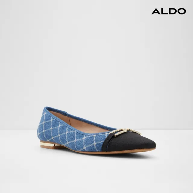 【ALDO】PRERI-時尚小香風金飾平底鞋-女鞋(藍色)