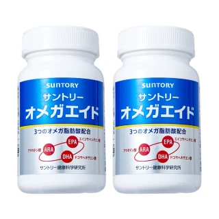 【Suntory 三得利官方直營】益思健 180錠x2罐組(Omega 3 DHA EPA☆、Omega 6 ARA、蝦紅素 觀察敏銳)