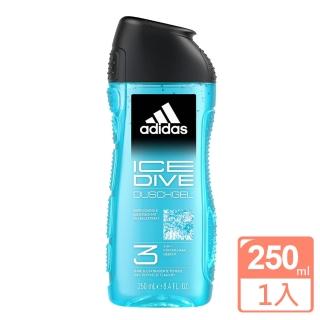 【adidas 愛迪達】三合一潔顏洗髮沐浴露-超越沁涼(250ml)