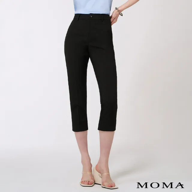【MOMA】簡約都會八分褲(黑色)