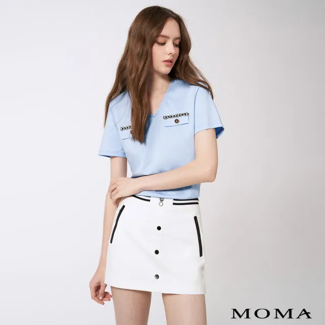 【MOMA】撞色設計短褲裙(兩色)