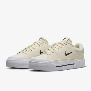 【NIKE 耐吉】休閒鞋 女鞋 運動鞋 WMNS COURT LEGACY LIFT 米白 FV5526-101