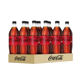 【Coca-Cola  可口可樂ZERO SUGAR】無糖零卡寶特瓶1.25Lx12入/箱