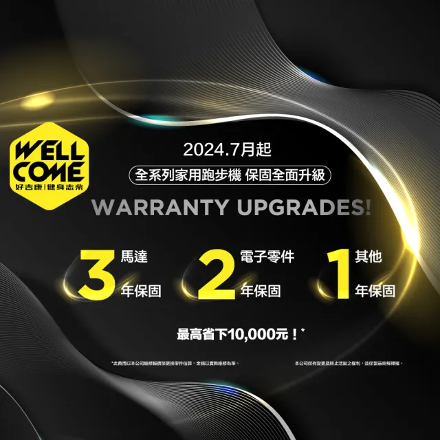 【well-come 好吉康】AXEFIT天行者電動折疊跑步機 47CM大跑道(免安裝跑步機/健走機/智能APP/一踩摺疊)