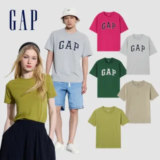 【GAP】男裝 Logo純棉圓領短袖T恤-多色可選(466766)