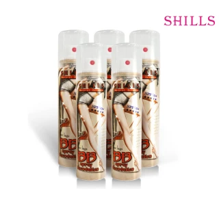 【SHILLS舒兒絲】防曬BB無瑕美腿噴霧5入組(SPF50+★★★★★)