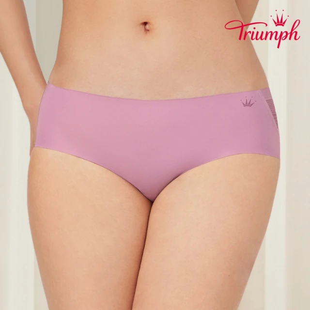 【Triumph 黛安芬】環保親膚材質 智能超彈系列 中腰三角內褲 M-EL(嫩紫)