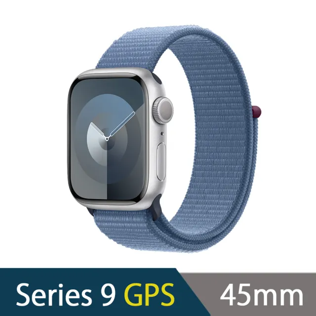 三合一快充組【Apple】Apple Watch S9 GPS 45mm(鋁金屬錶殼搭配運動型錶環)