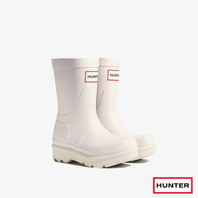 Alberta 3cm 素色短筒厚底雨鞋 防水鞋面 雨靴 短