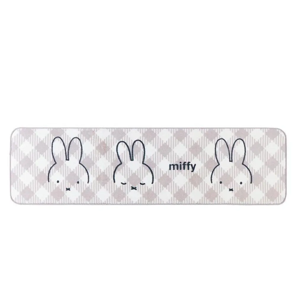 【日本SENKO】MIFFY 米飛兔  卡通地毯 廚房地墊 地毯(50X180CM  平行輸入)